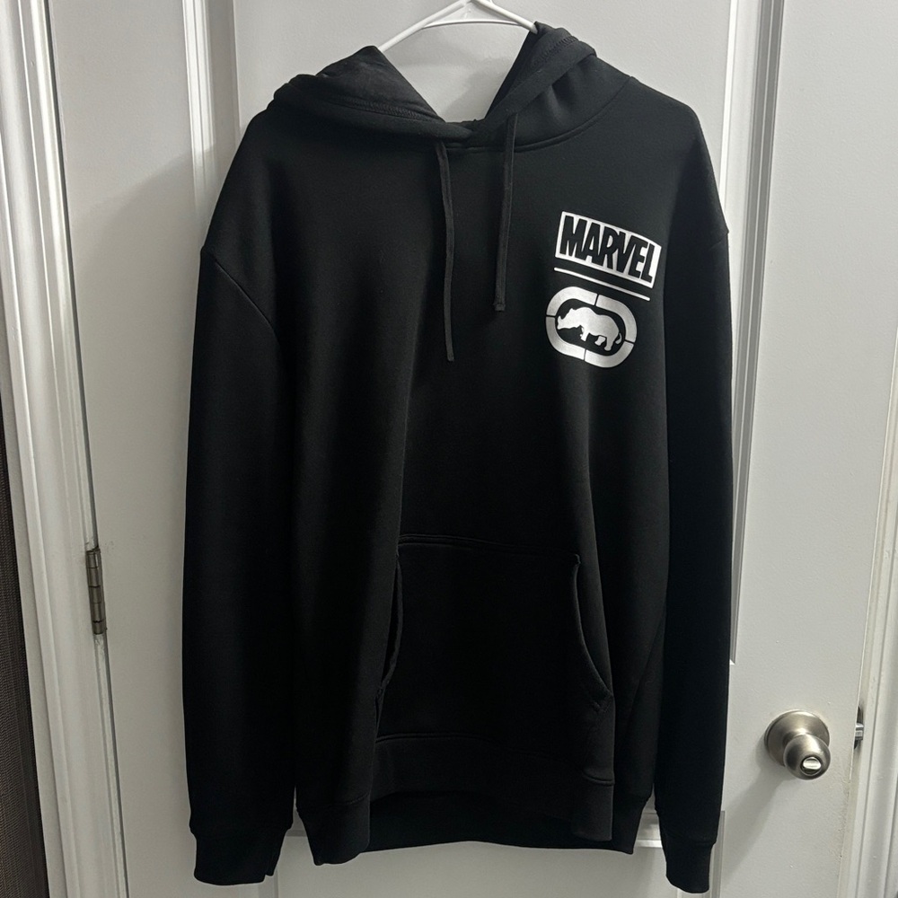 Ecko Unlimited Black Hoodie with White Logo